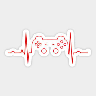 Gamer Heartbeat Sticker